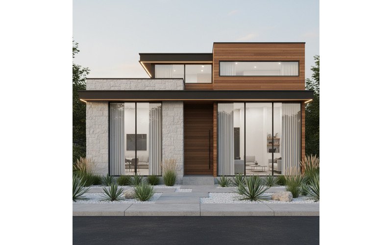 Elegant Contemporary Front Elevation Designs for Small Homes